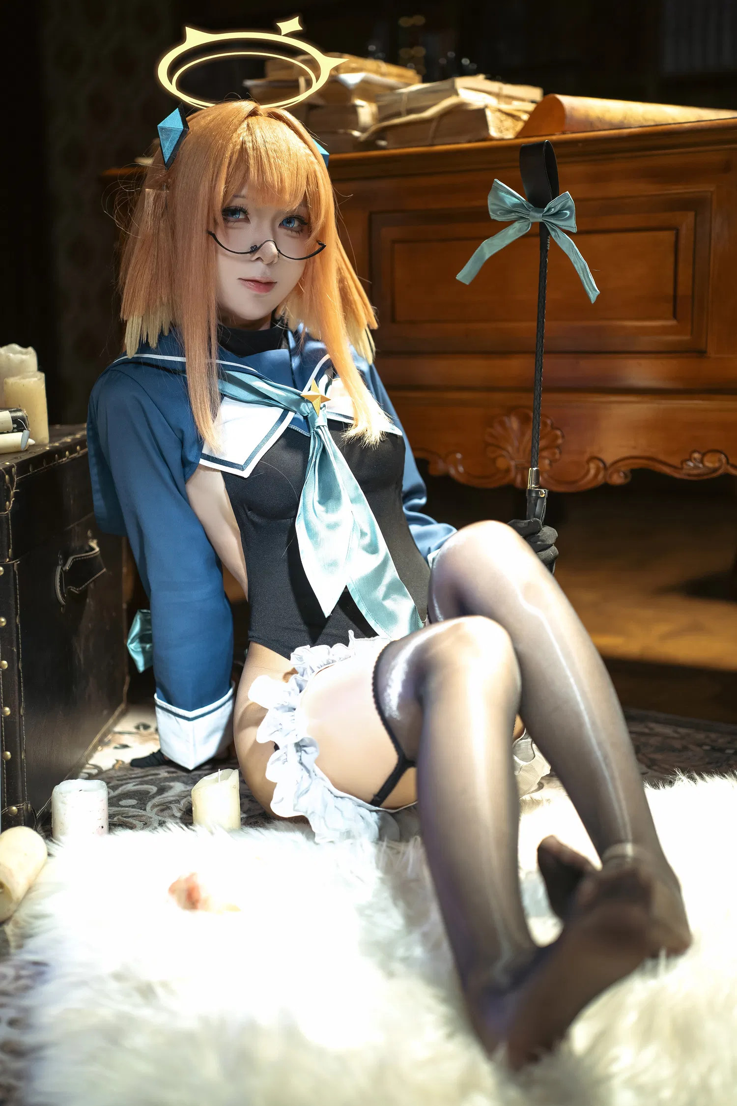 [Cosplay] 矢量鱼 蔚蓝档案 圆堂志美子