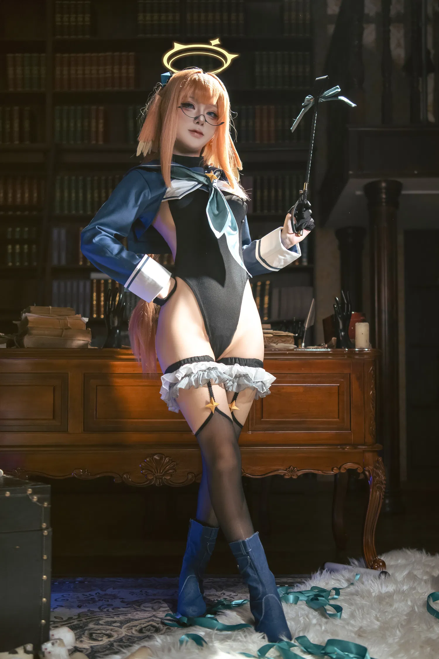 [Cosplay] 矢量鱼 蔚蓝档案 圆堂志美子