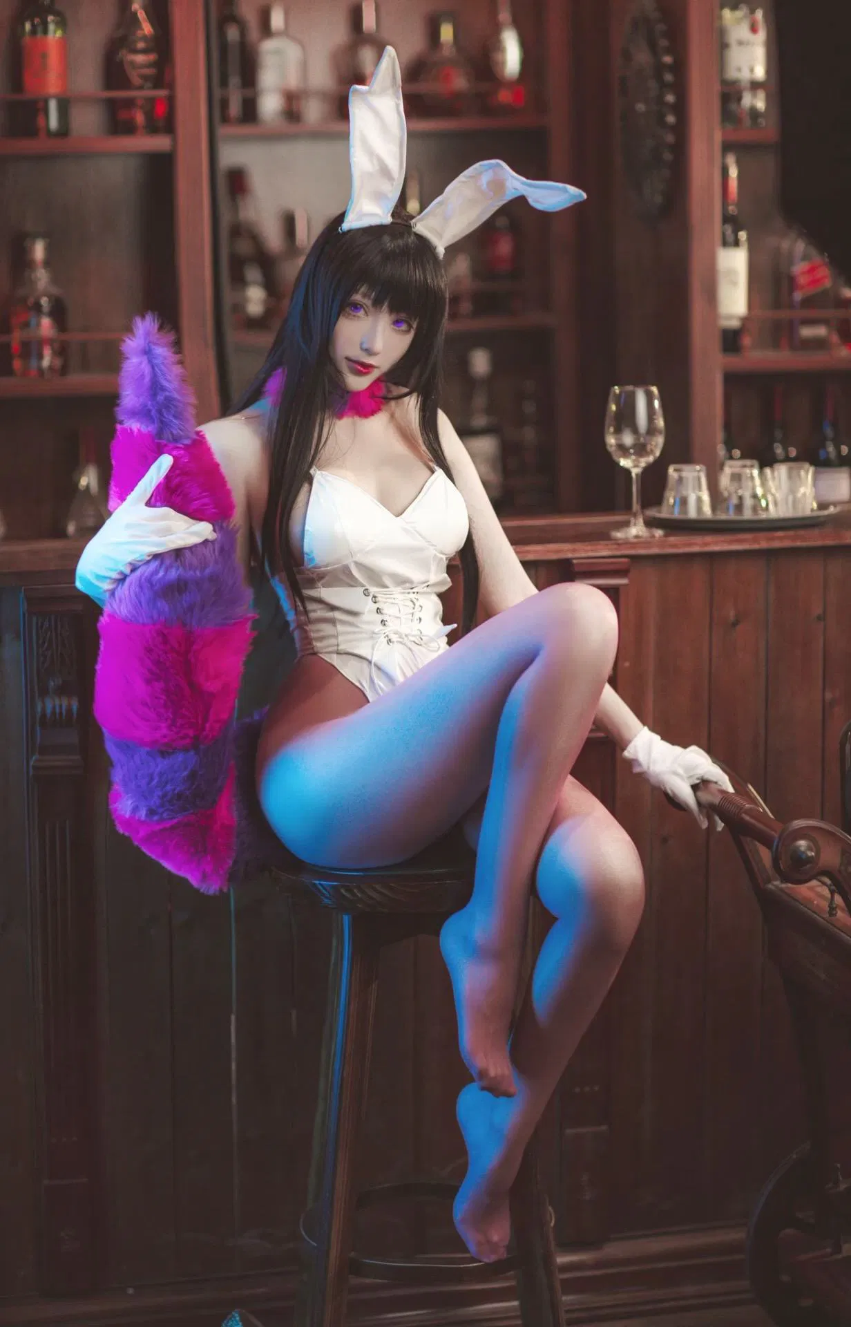 [Cosplay] 起司块wii - 恶魔姐姐兔女郎