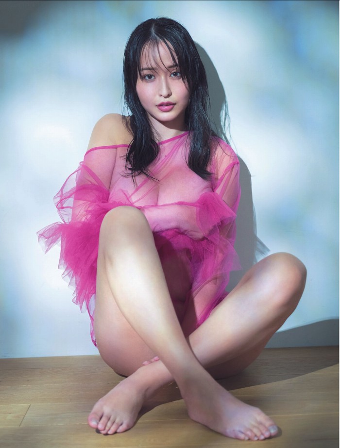 天野ちよ Hカップパイパイの水着グラビア画像！