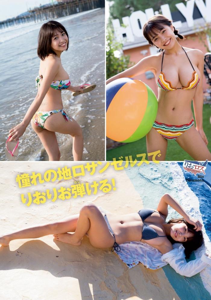 寺本莉緒 Gカップおっぱいの水着グラビア画像！