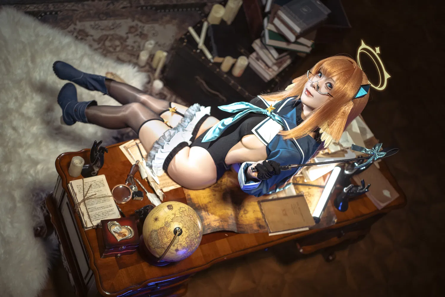 [Cosplay] 矢量鱼 蔚蓝档案 圆堂志美子