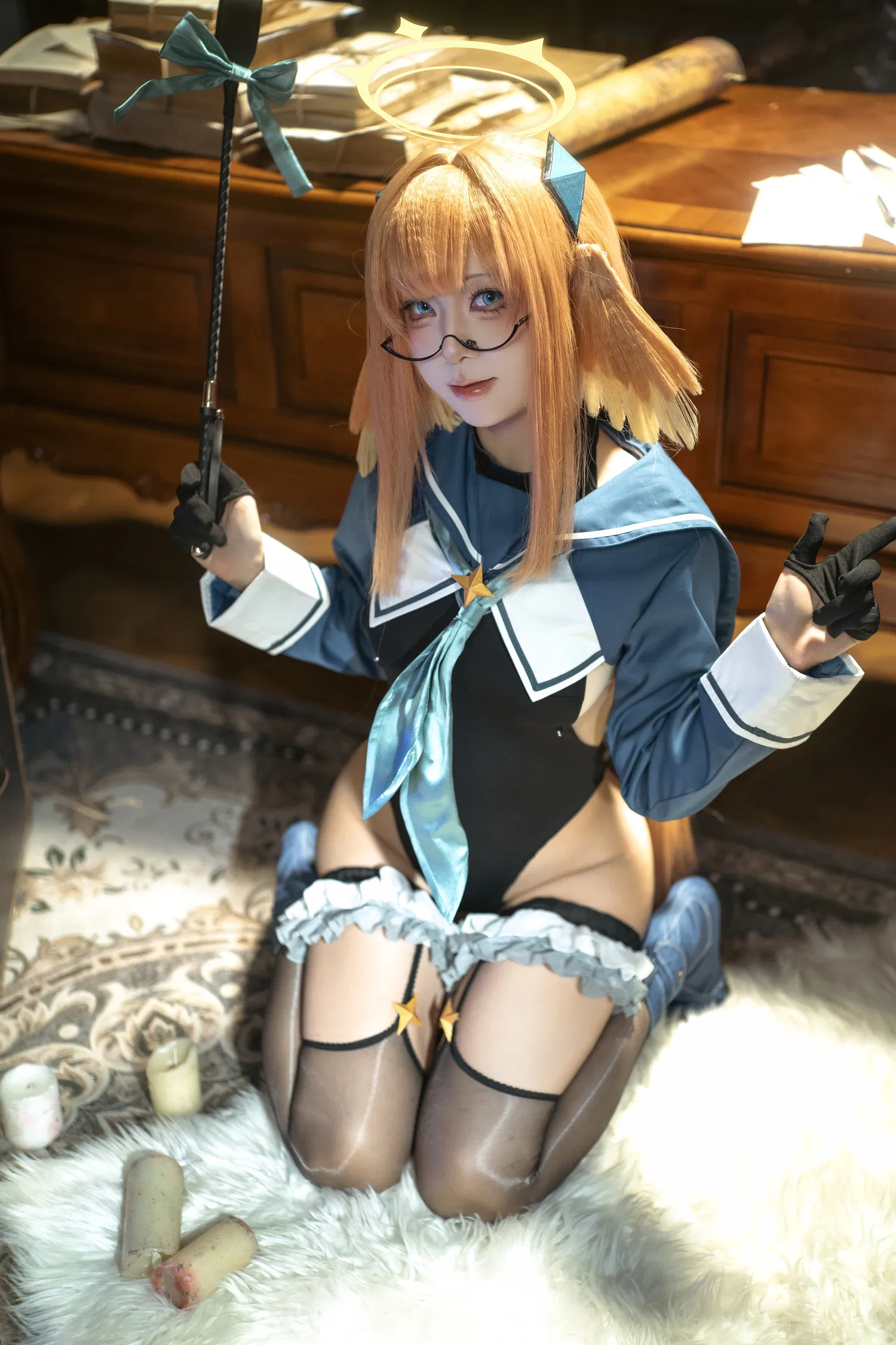 [Cosplay] 矢量鱼 蔚蓝档案 圆堂志美子