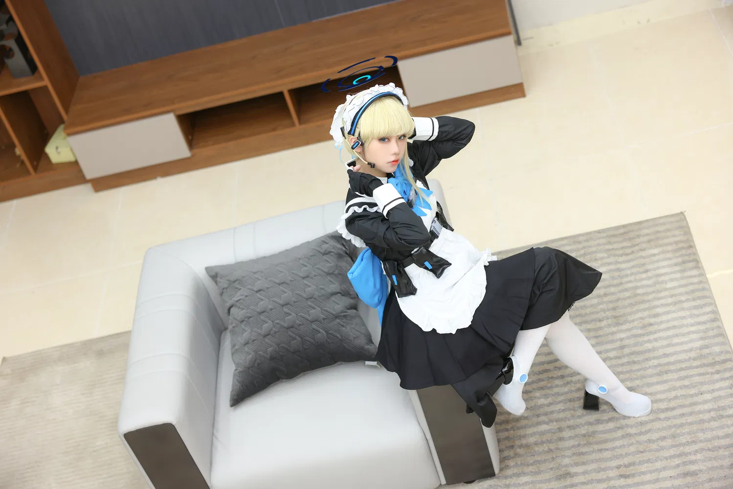 [Cosplay] G44不会受伤 飞鸟马时 (蔚蓝档案)
