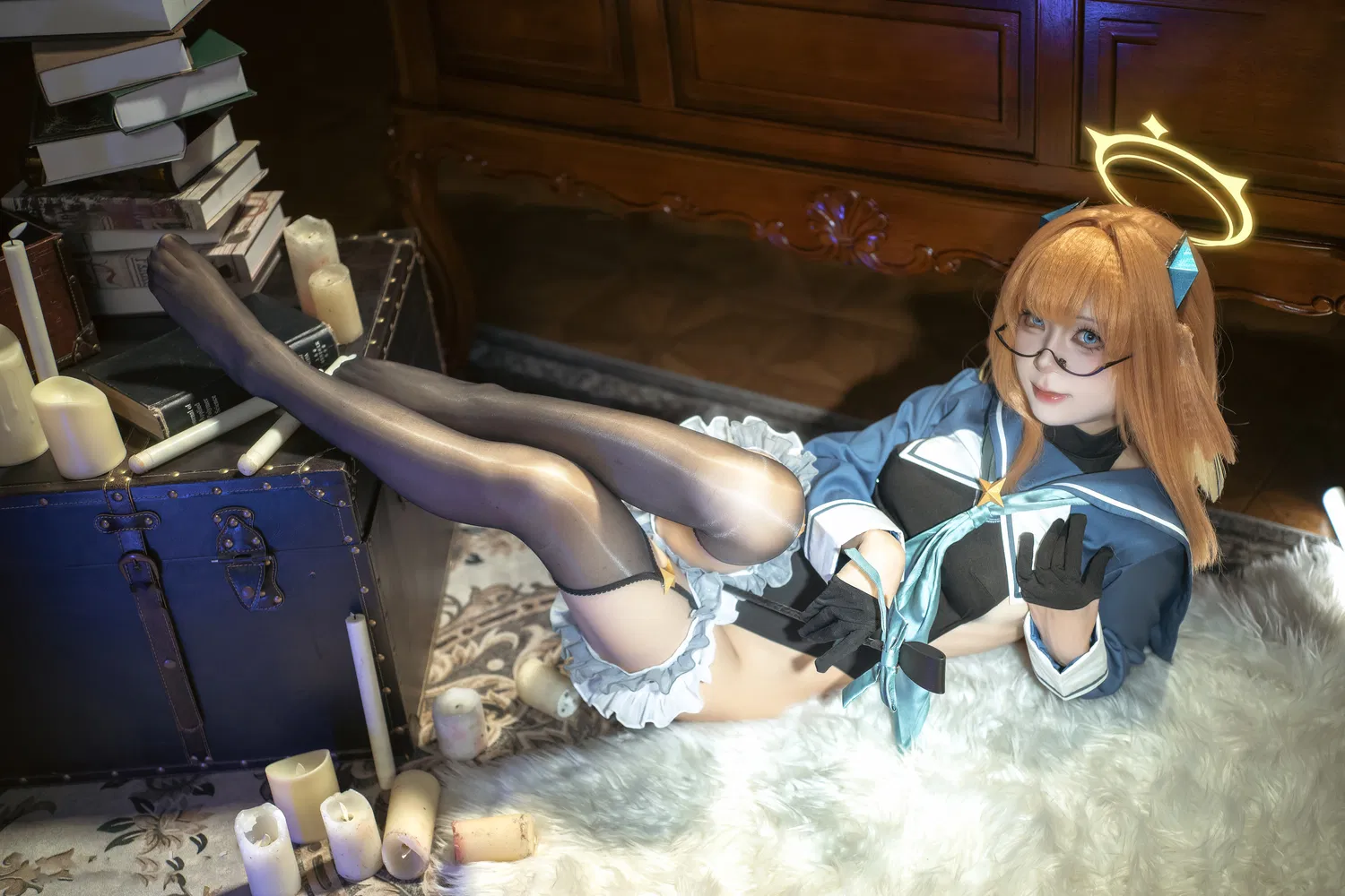 [Cosplay] 矢量鱼 蔚蓝档案 圆堂志美子