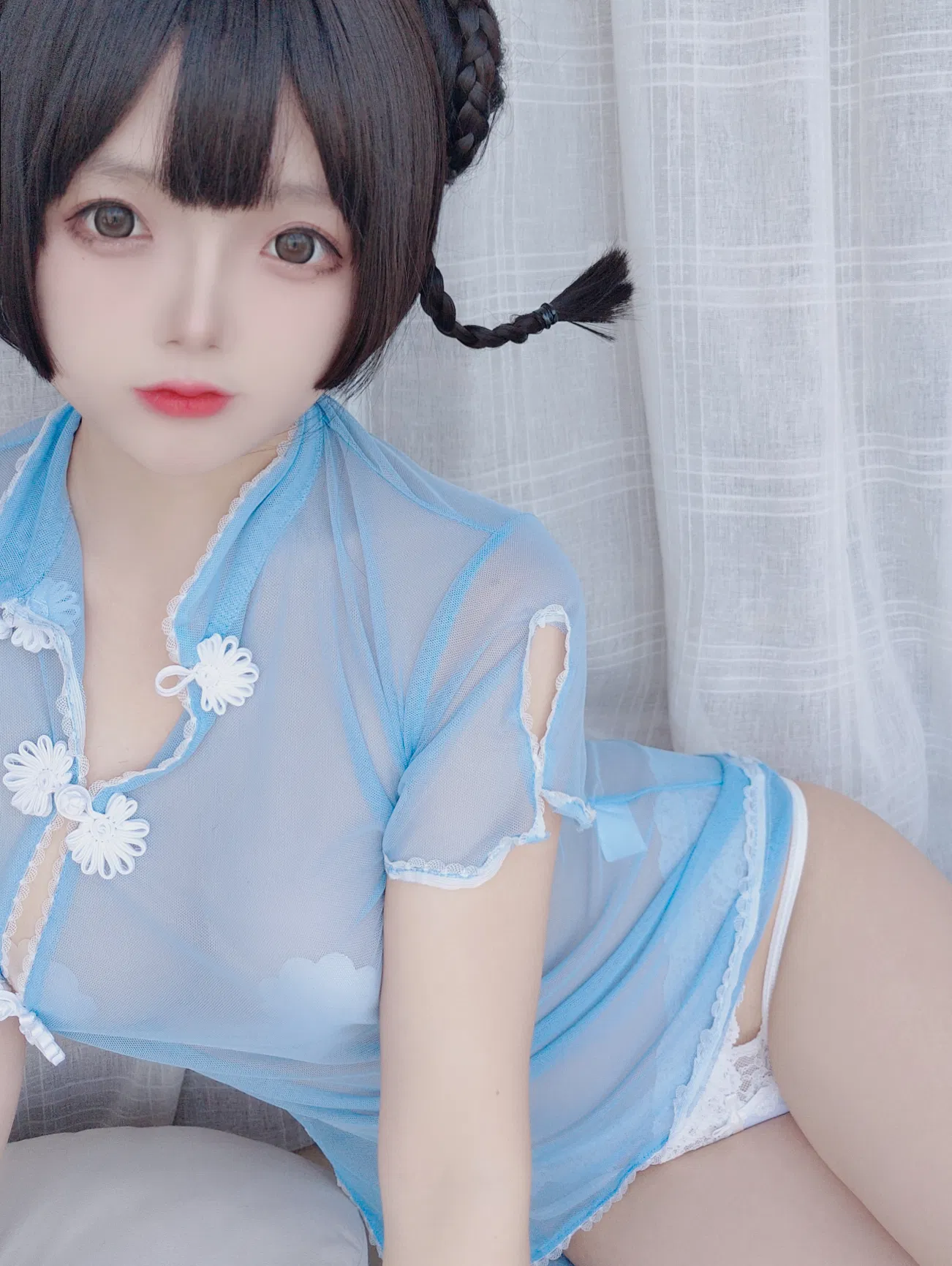 [Cosplay] 日奈娇 透明旗袍自拍