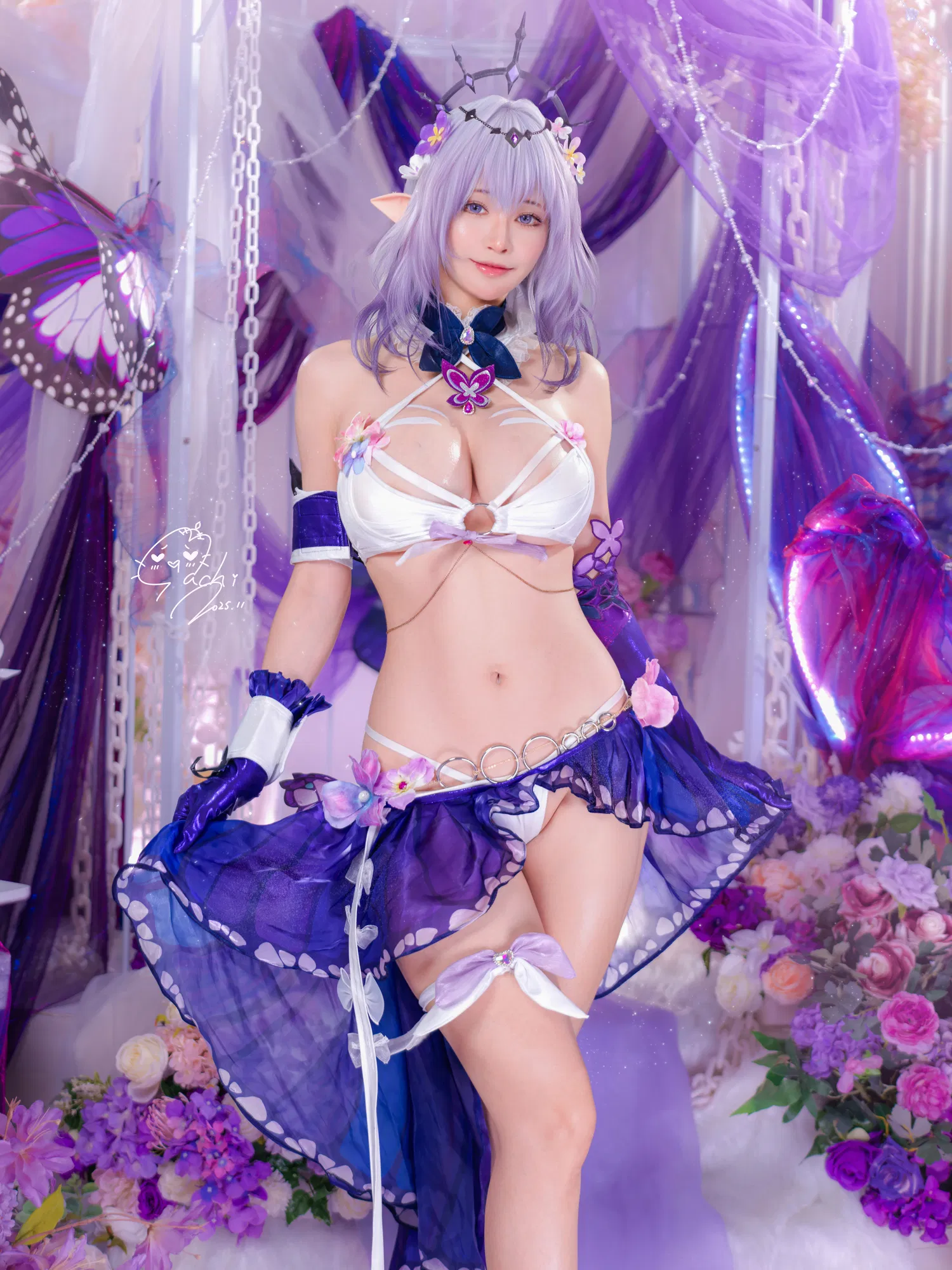 [Cosplay] Machi馬吉 ？？？？キャストリス水着？？？？聖女の裏の危ない姿？？？？第二弾