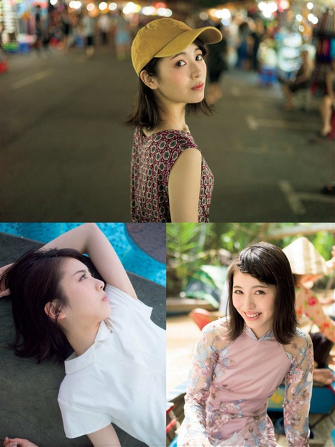 浜辺美波 鬼かわな水着＆浴衣グラビア画像！