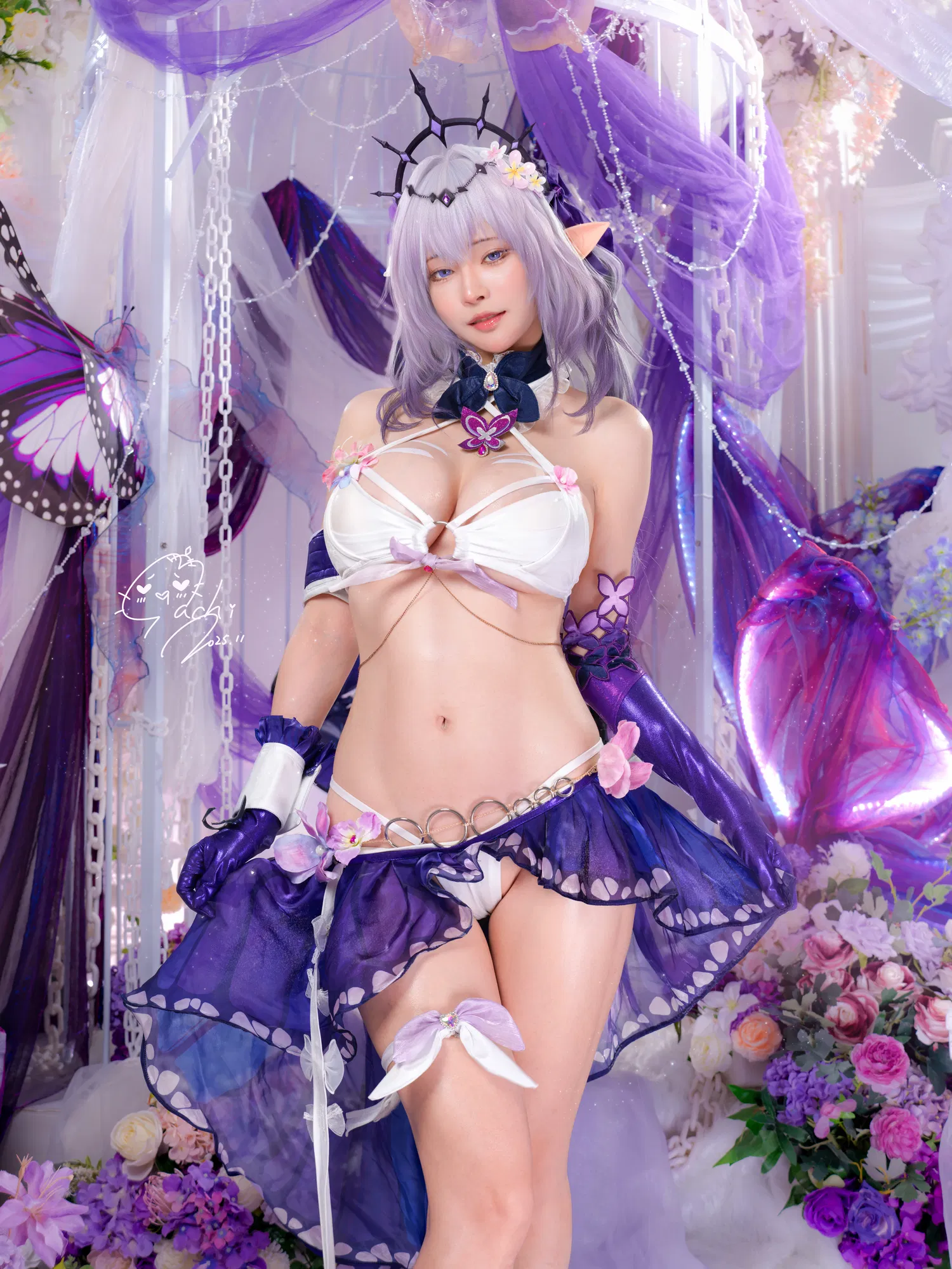 [Cosplay] Machi馬吉 ？？？？キャストリス水着？？？？聖女の裏の危ない姿？？？？第二弾