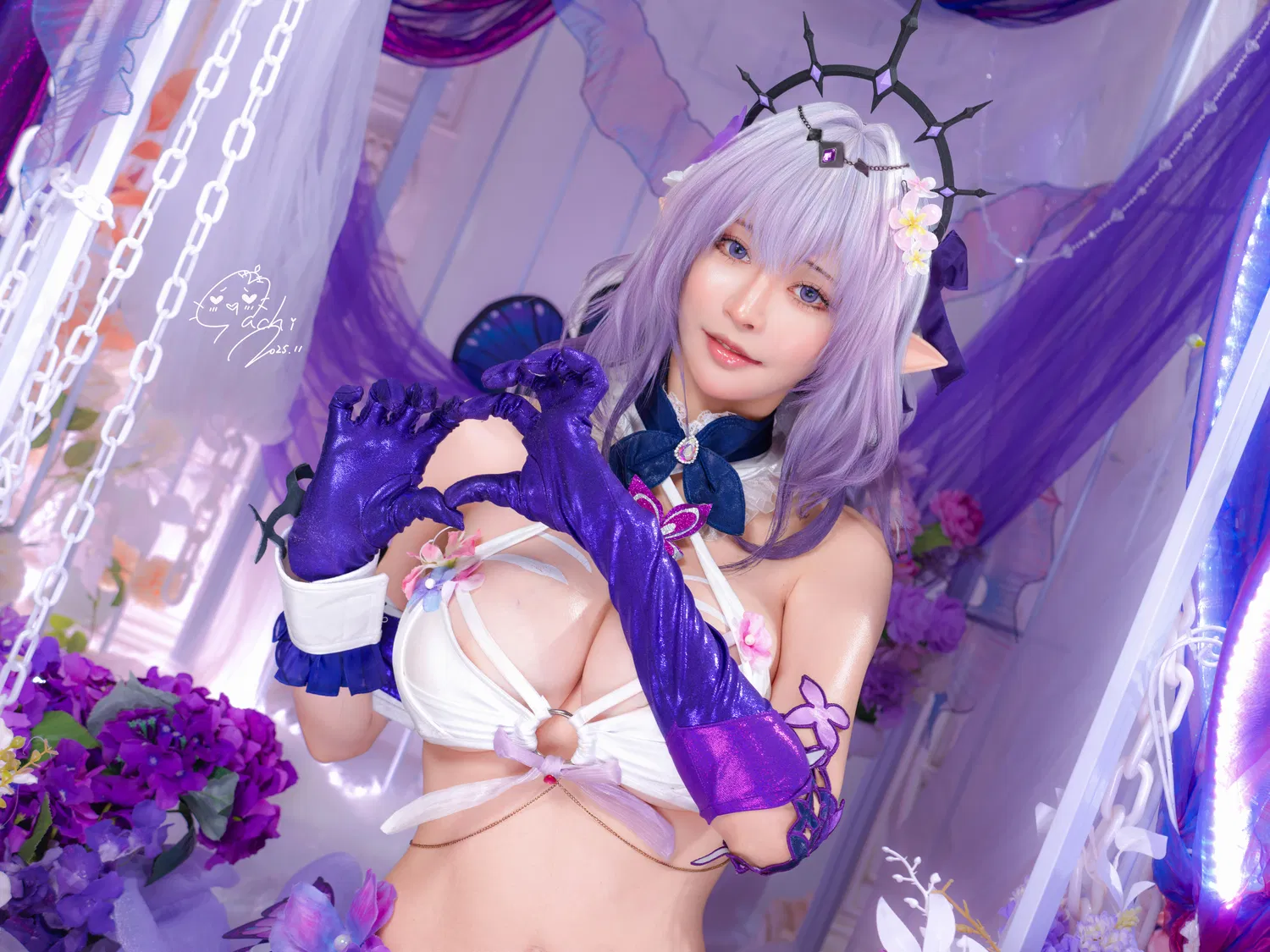 [Cosplay] Machi馬吉 ？？？？キャストリス水着？？？？聖女の裏の危ない姿？？？？第二弾