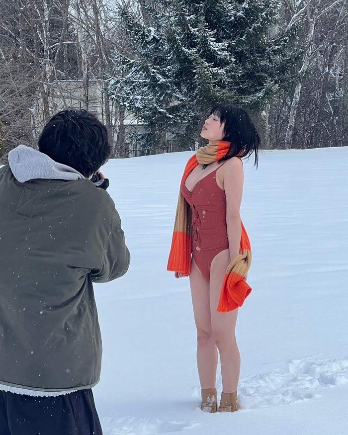 矢野ななか くびれボインの水着グラビア画像！