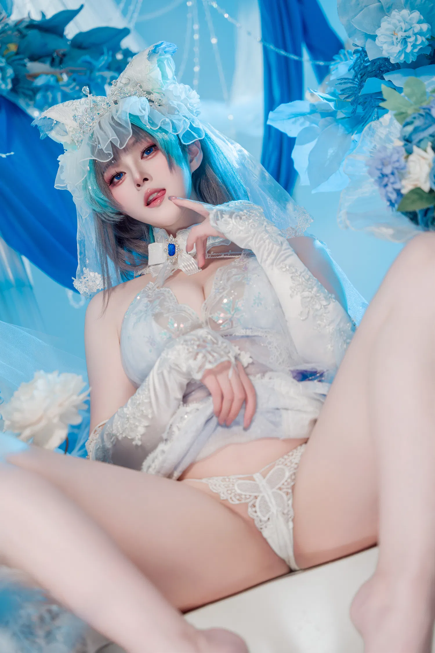 [Cosplay] Natsuko夏夏子 碧蓝航线 柴郡婚纱