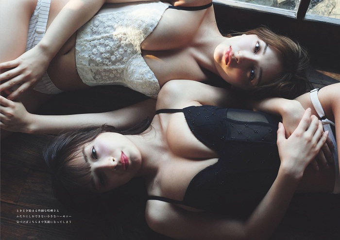 エリマリ ハーフ姉妹の水着グラビア画像！！