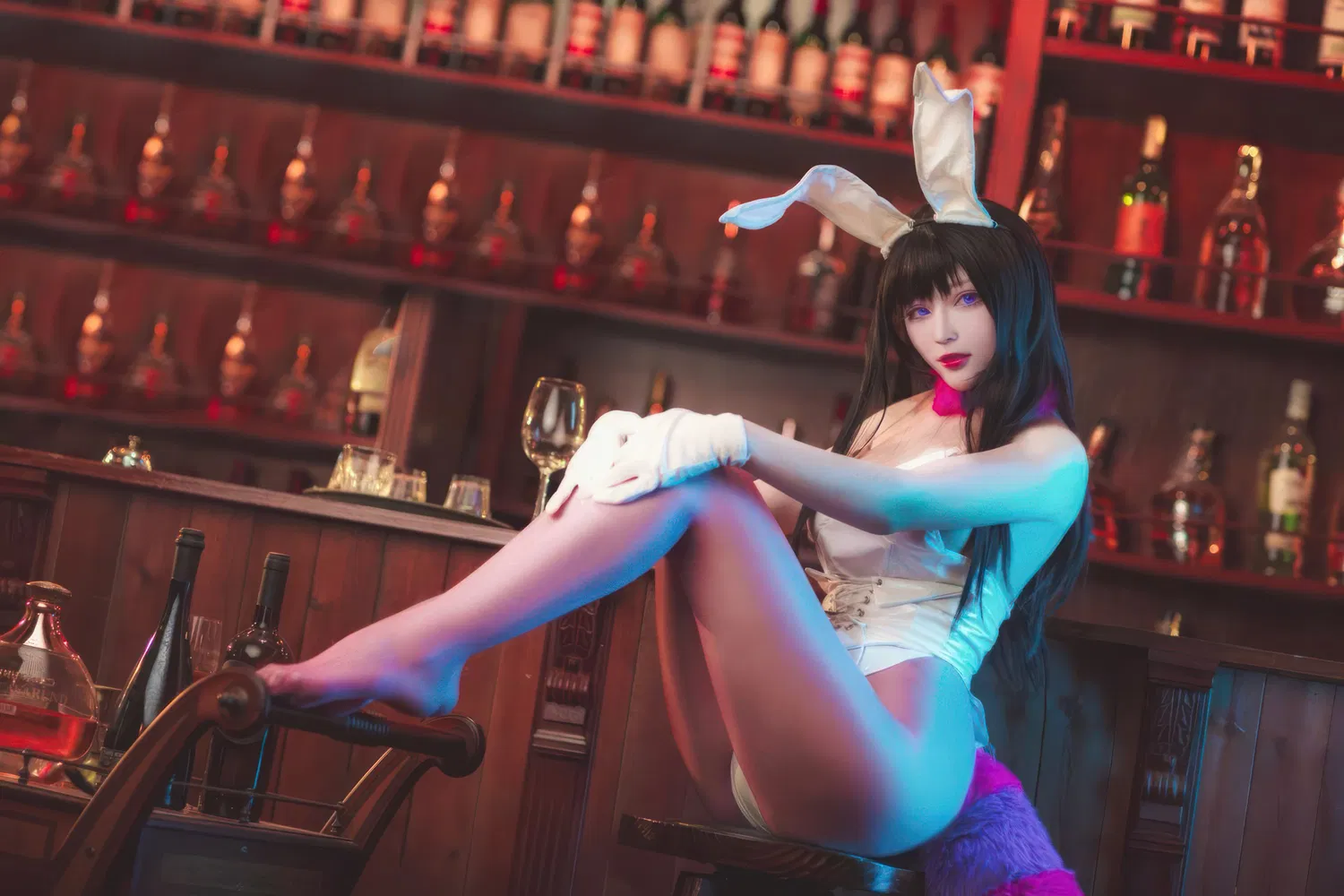 [Cosplay] 起司块wii - 恶魔姐姐兔女郎