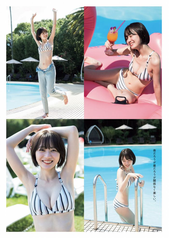 いけちゃん 細身でEカップの水着グラビア画像！