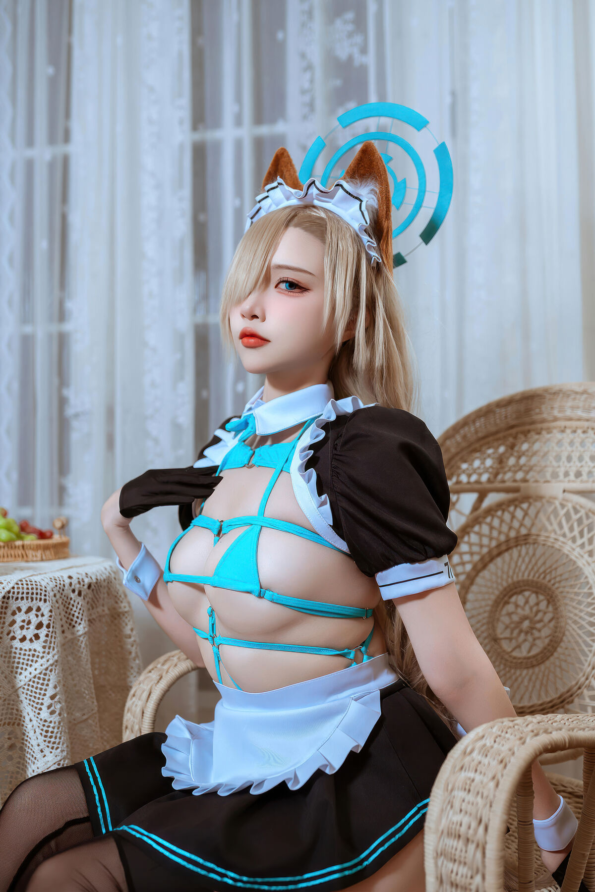 Coser@二佐Nisa - 蔚蓝档案 明日奈猫耳女仆