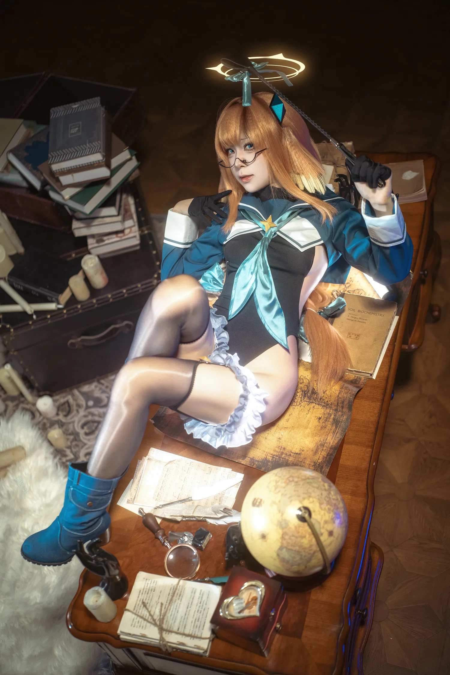 [Cosplay] 矢量鱼 蔚蓝档案 圆堂志美子