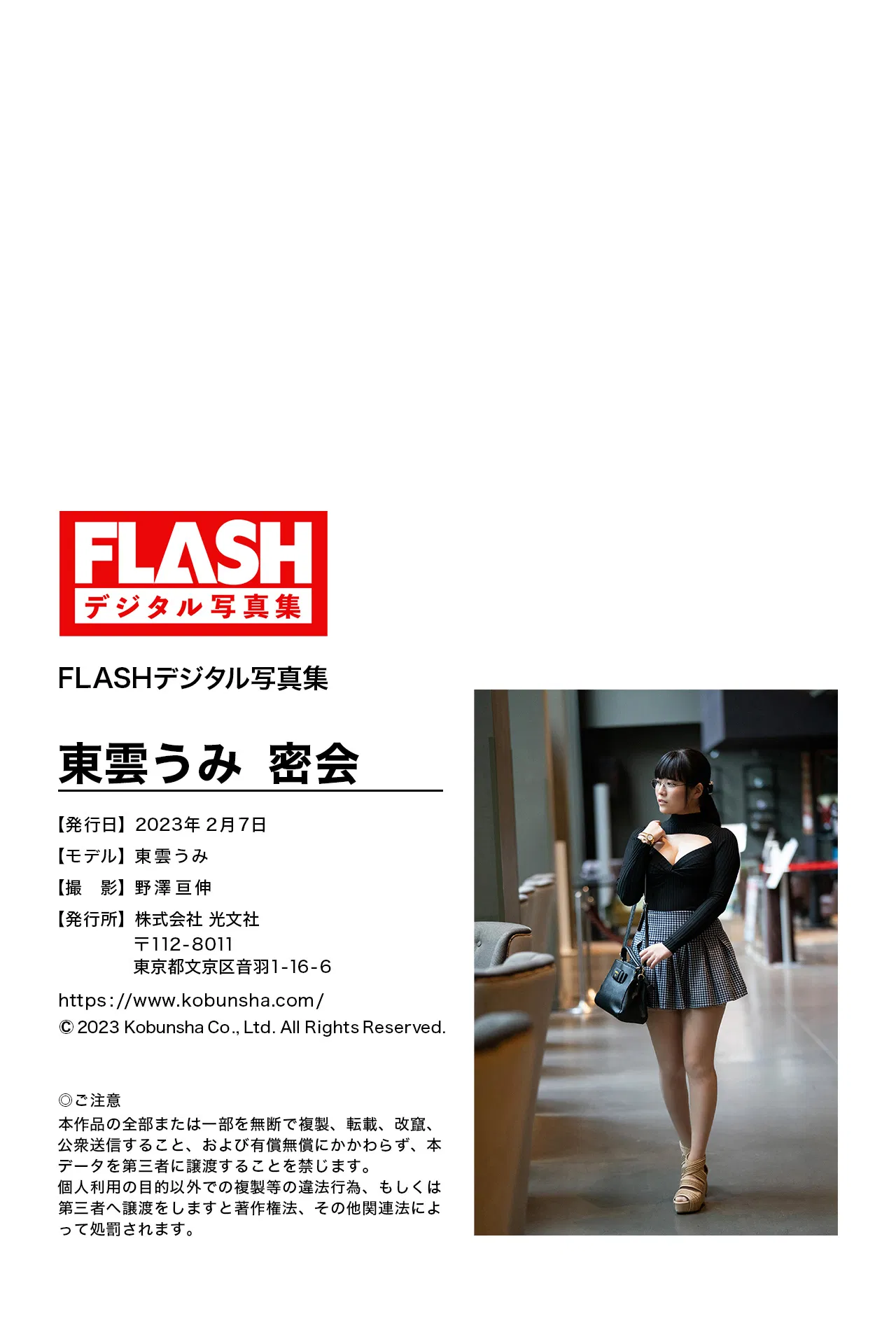 FLASHデジタル写真集 東雲うみ 密会