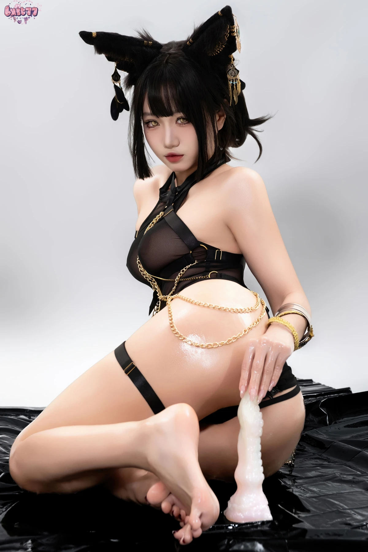 Cosplay 柒柒要乖哦 – 黑·阿努比斯 Set.02