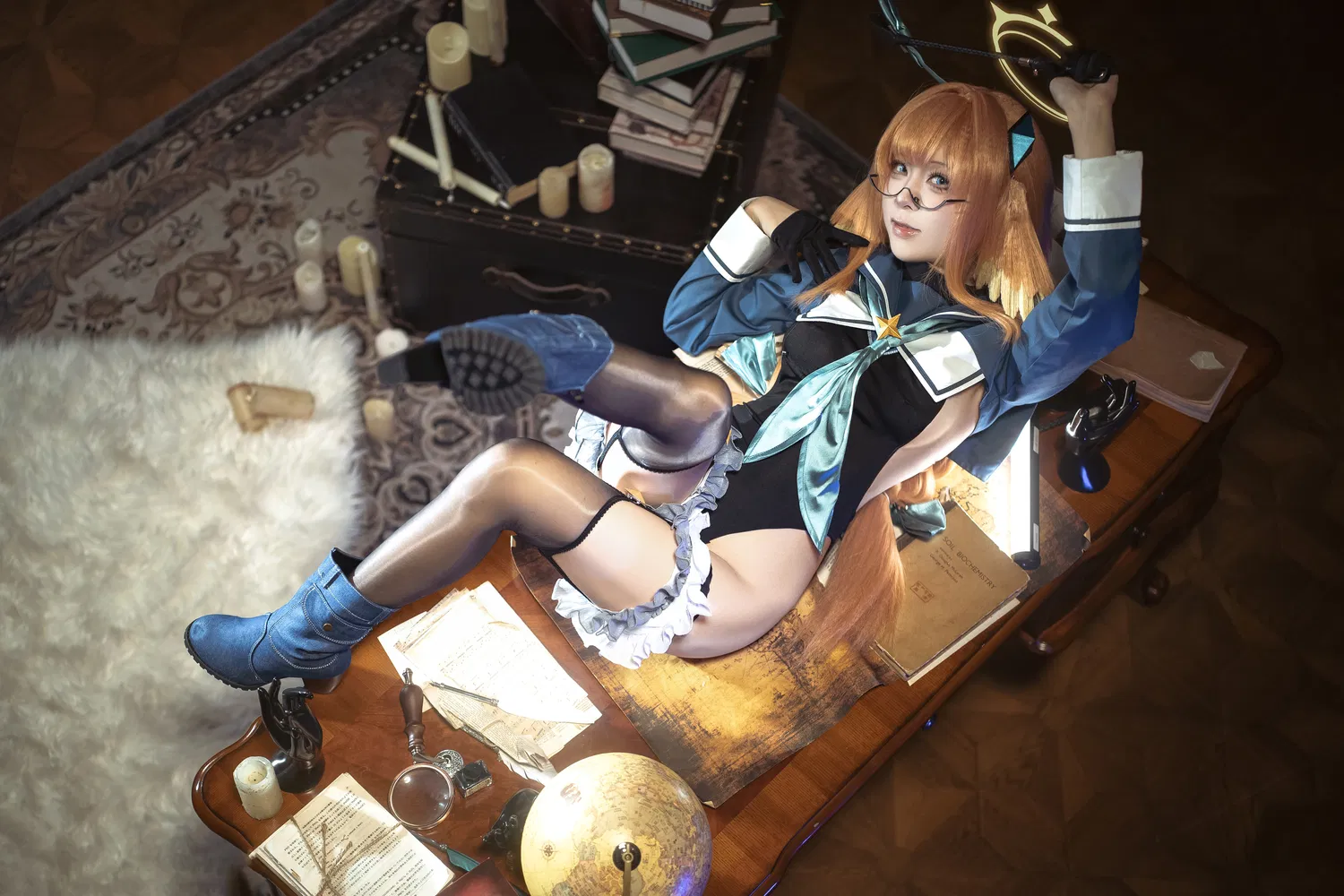 [Cosplay] 矢量鱼 蔚蓝档案 圆堂志美子