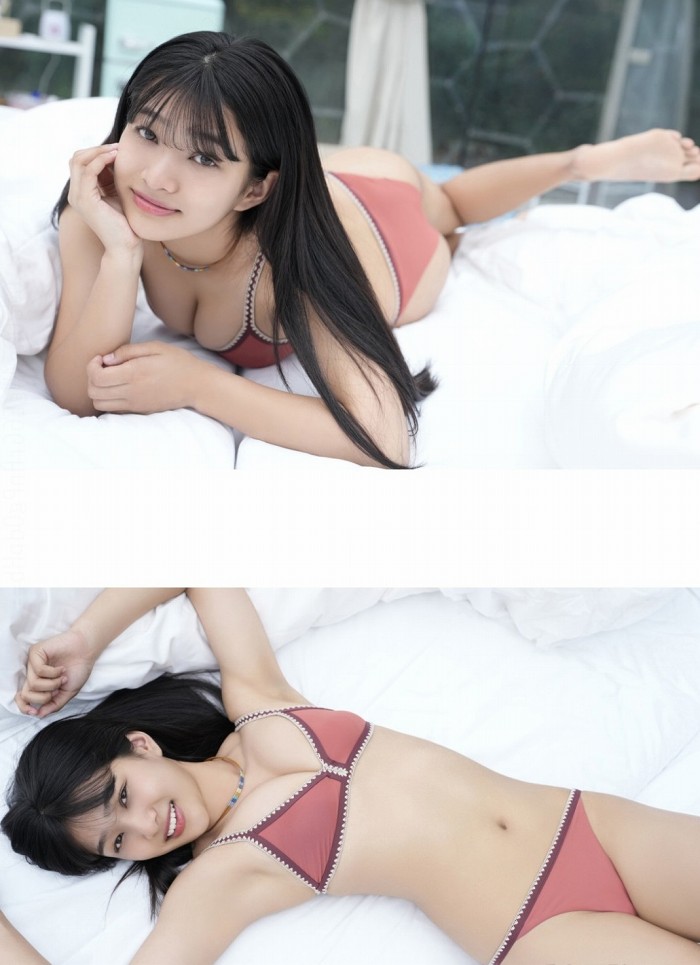 虹咲カリナ けっこう巨乳な水着グラビア画像！