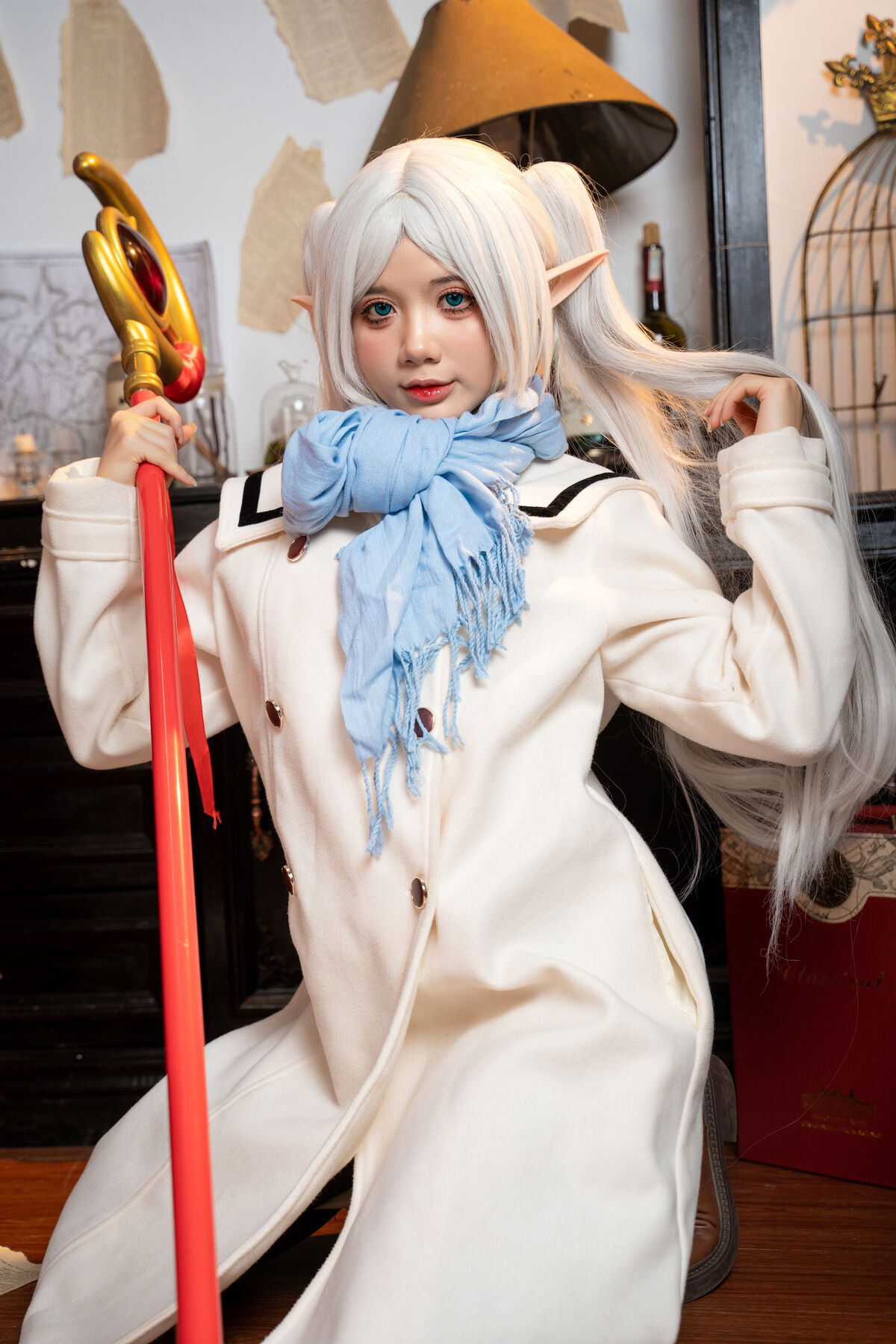 Coser@PoppaChan - Frieren Winter 芙莉莲·黑丝短靴冬装 S