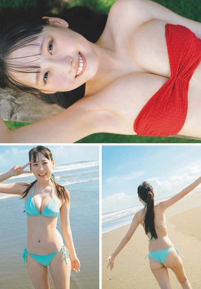 須羽こころ ふわふわバストの水着グラビア画像！