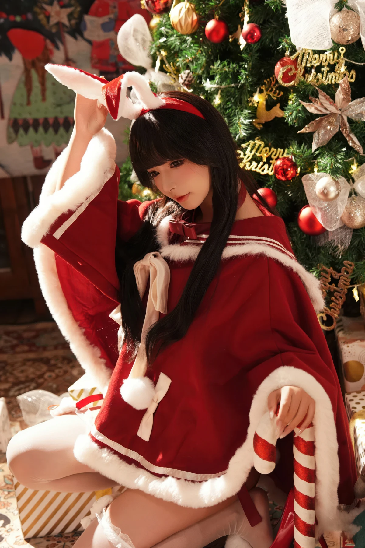 Cosplay Yuuhui玉汇 – 圣诞节特辑 告白夜 Set.01