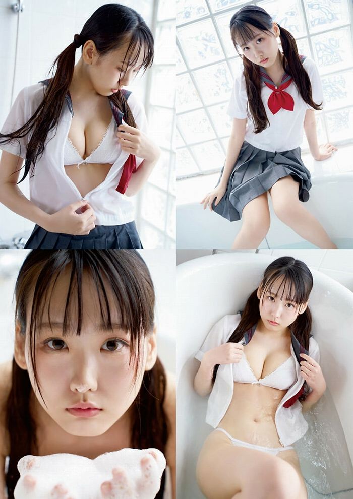 須羽こころ ふわふわバストの水着グラビア画像！