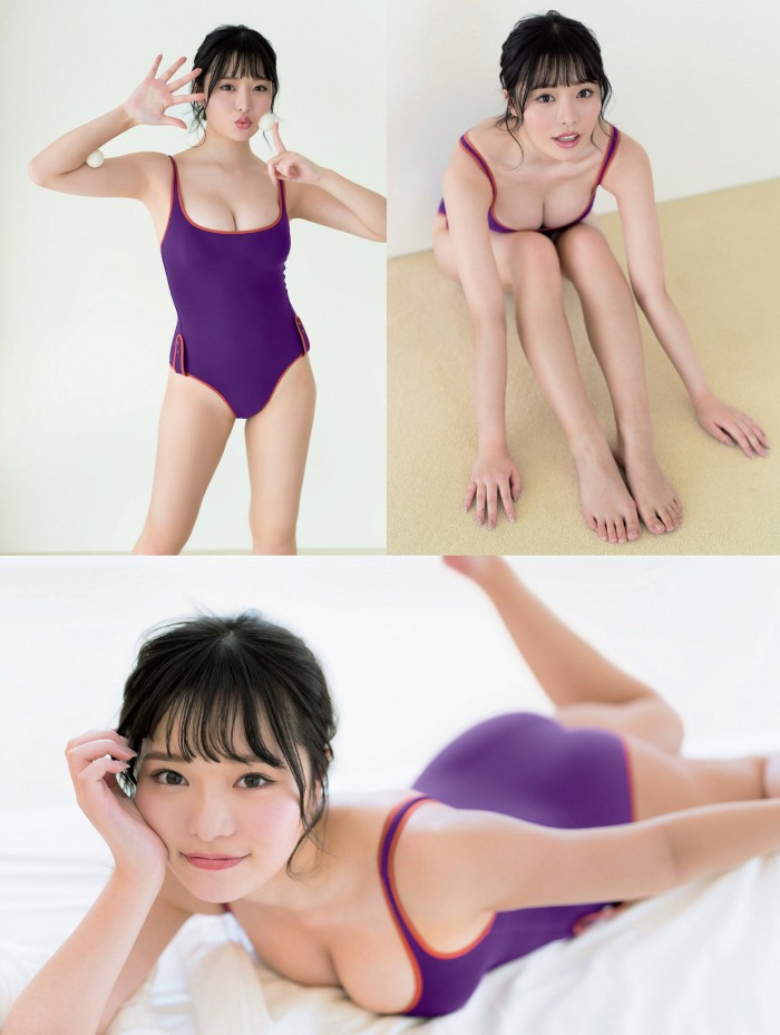 高鶴桃羽 激かわボインな水着グラビア画像！