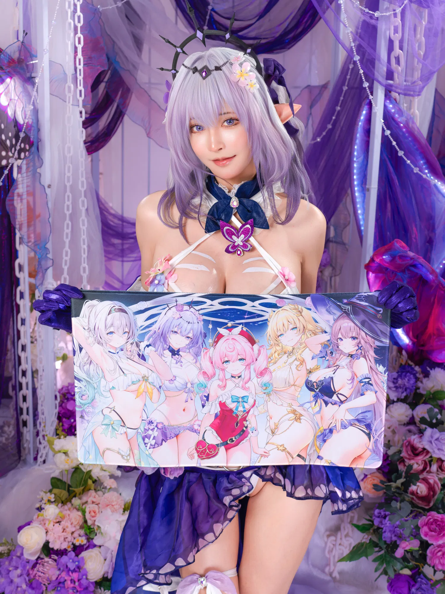 [Cosplay] Machi馬吉 ？？？？キャストリス水着？？？？聖女の裏の危ない姿？？？？第二弾