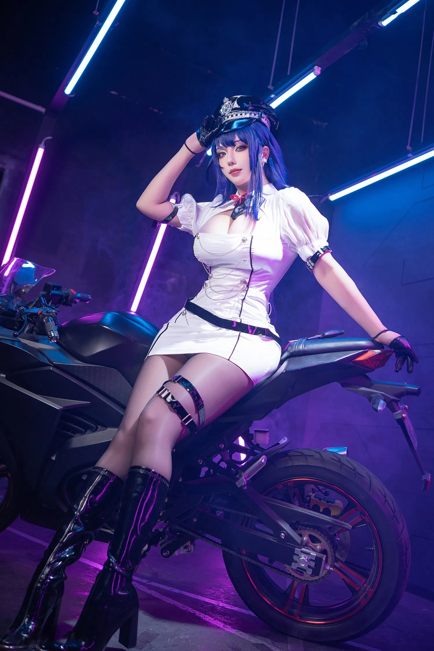 [Cosplay] 菌烨tako - 原神 雷电将军赛车