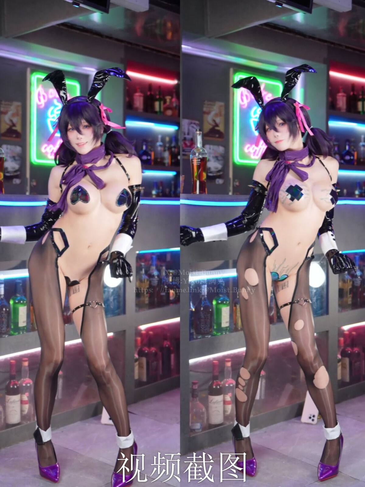 Coser@黏黏团子兔 - 12月作品 棕色尘埃 名人兔女郎罗安 Part02