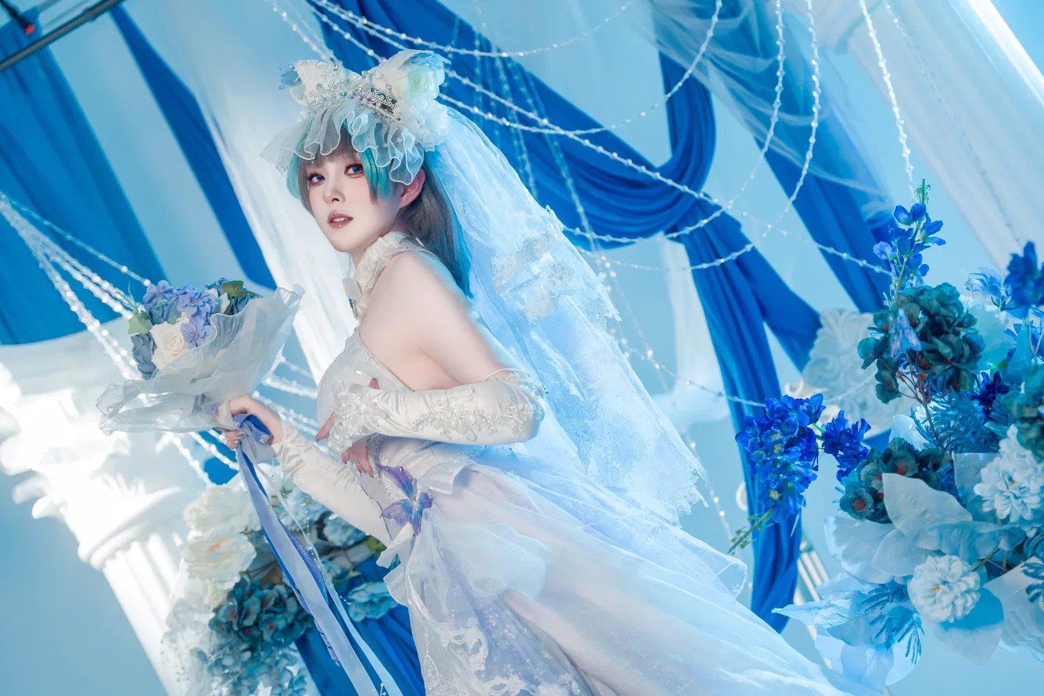 [Cosplay] Natsuko夏夏子 碧蓝航线 柴郡婚纱