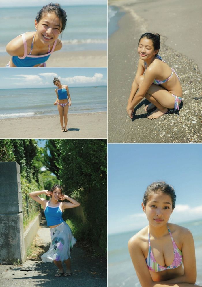 虹咲カリナ けっこう巨乳な水着グラビア画像！