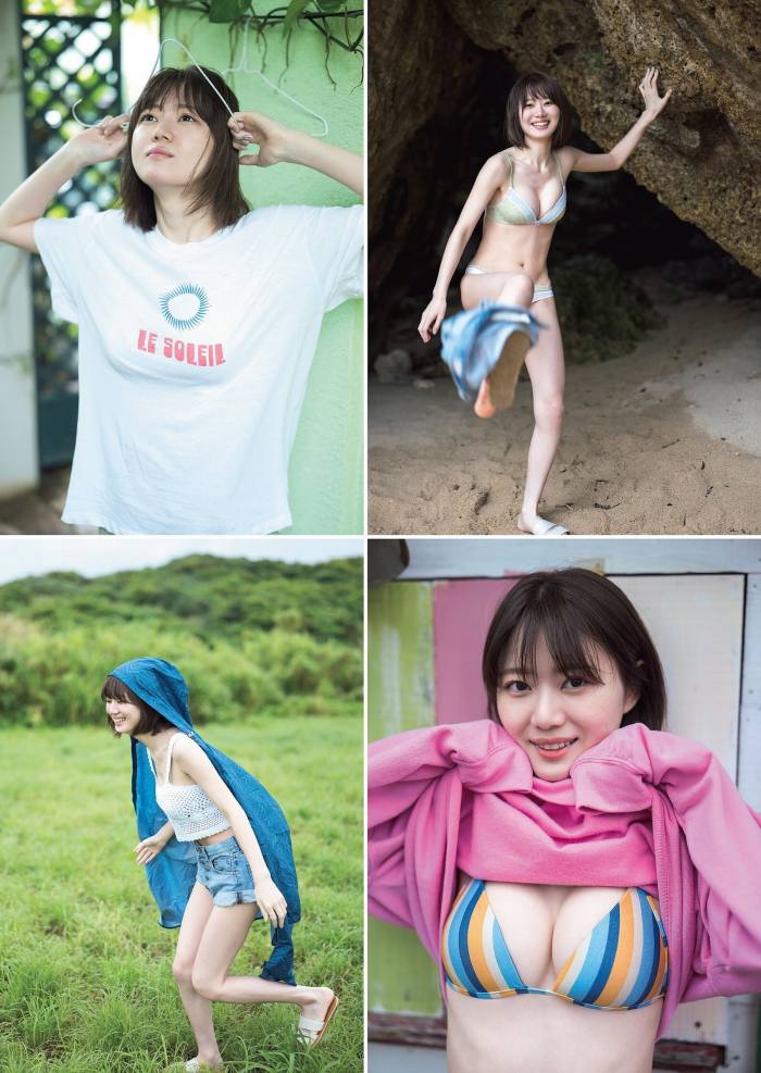 いけちゃん 細身でEカップの水着グラビア画像！