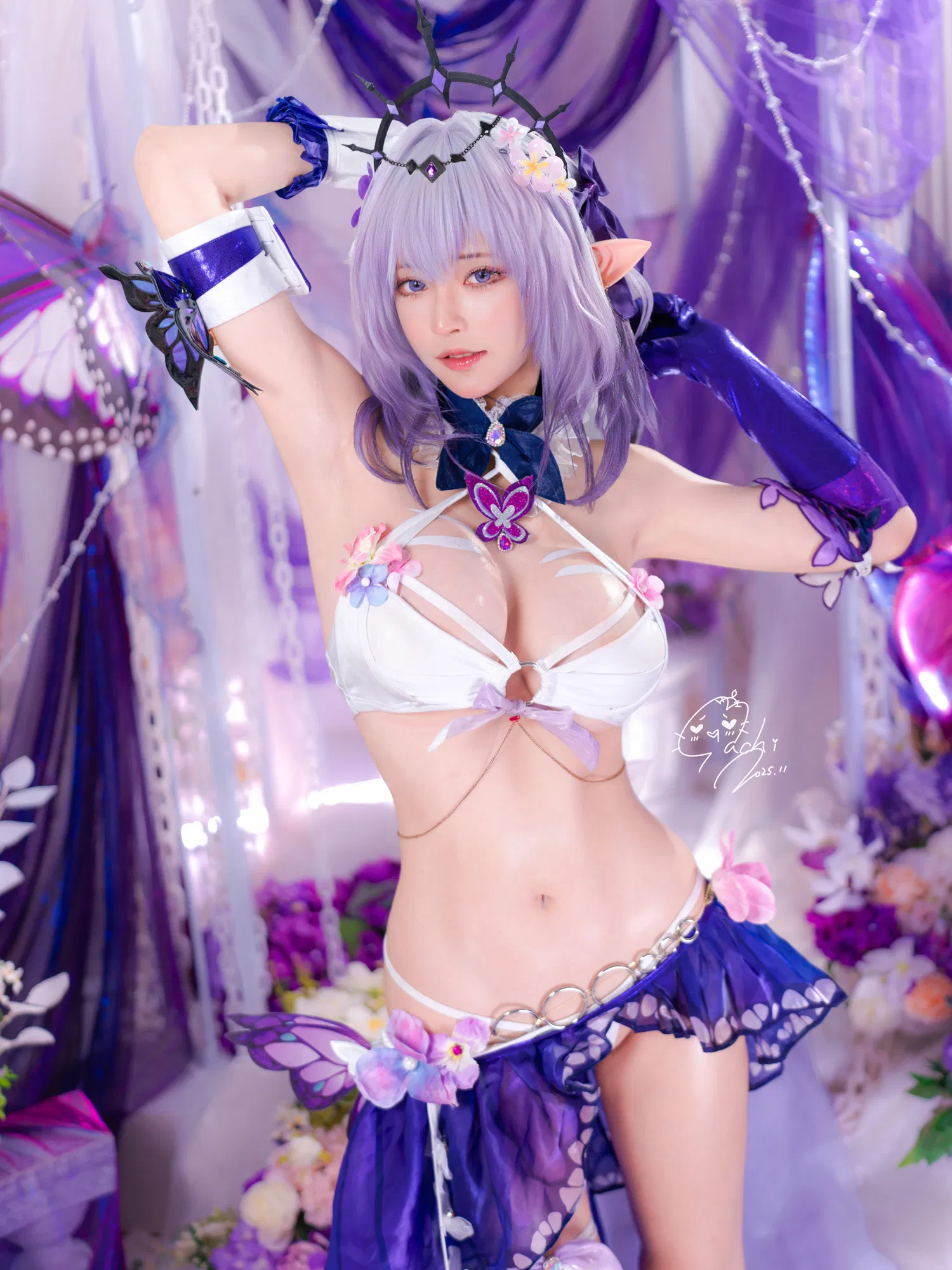 [Cosplay] Machi馬吉 ？？？？キャストリス水着？？？？聖女の裏の危ない姿？？？？第二弾