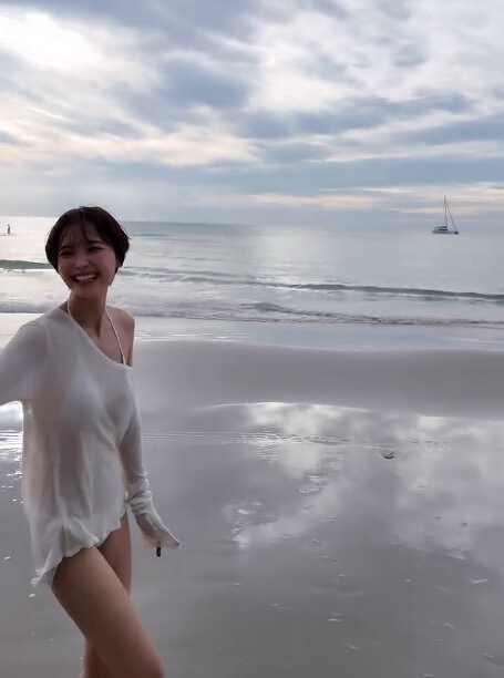 渡邊渚 おっぱいが凄い水着グラビア他画像！