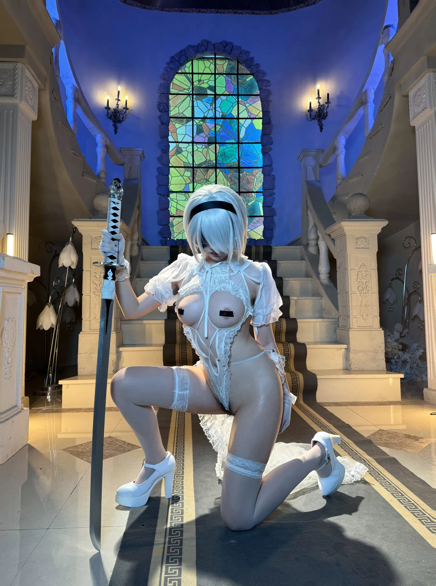 [Cosplay] 阿薰kaOri 尼尔 2B白花嫁