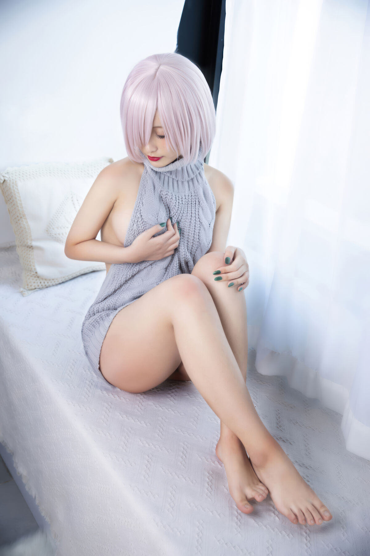 Coser@洛璃LoLiSAMA - 玛修露背毛衣