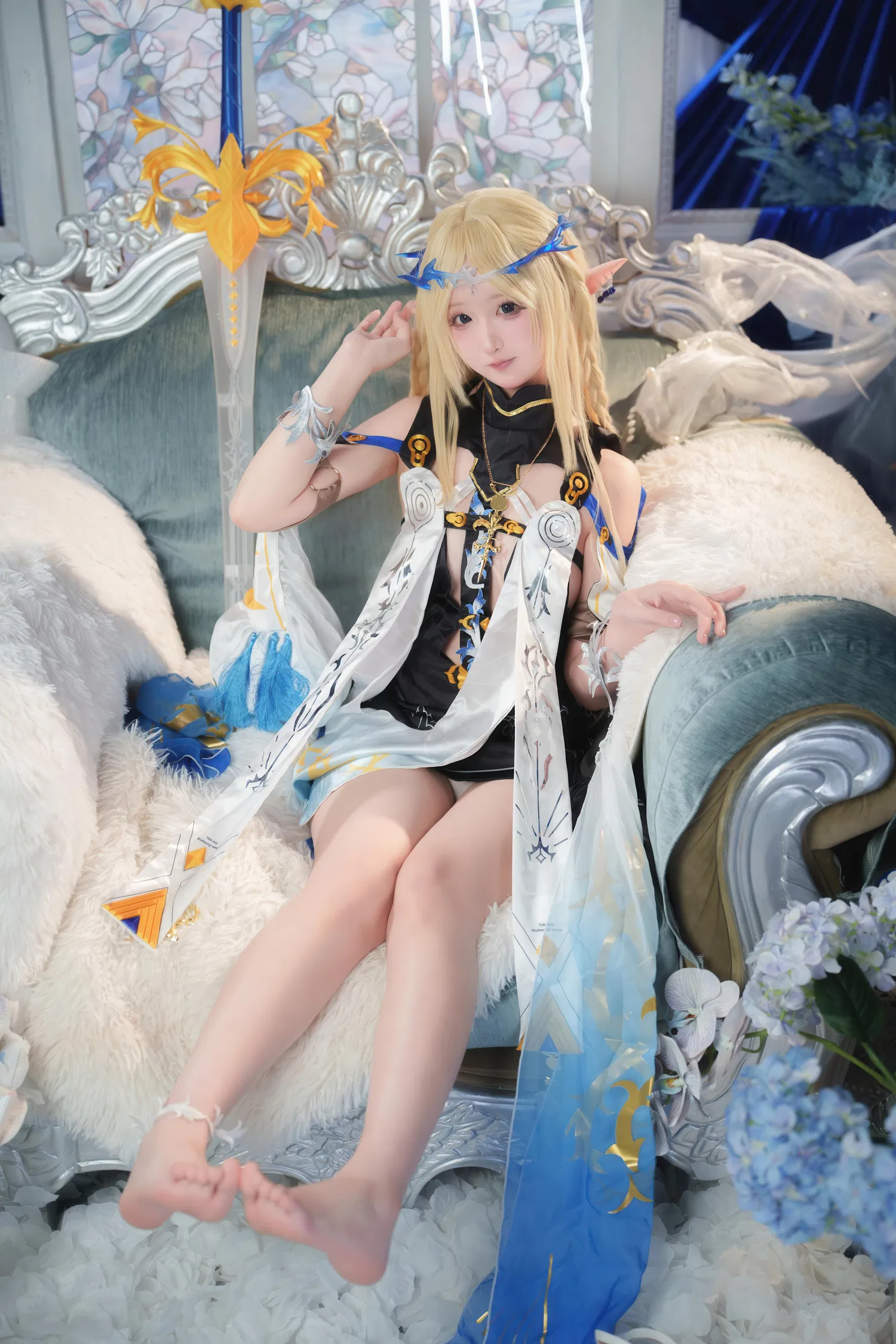 [Cosplay] Seele麦麦 - 鸣潮 菲比&卡提希娅·蓝色花海物语