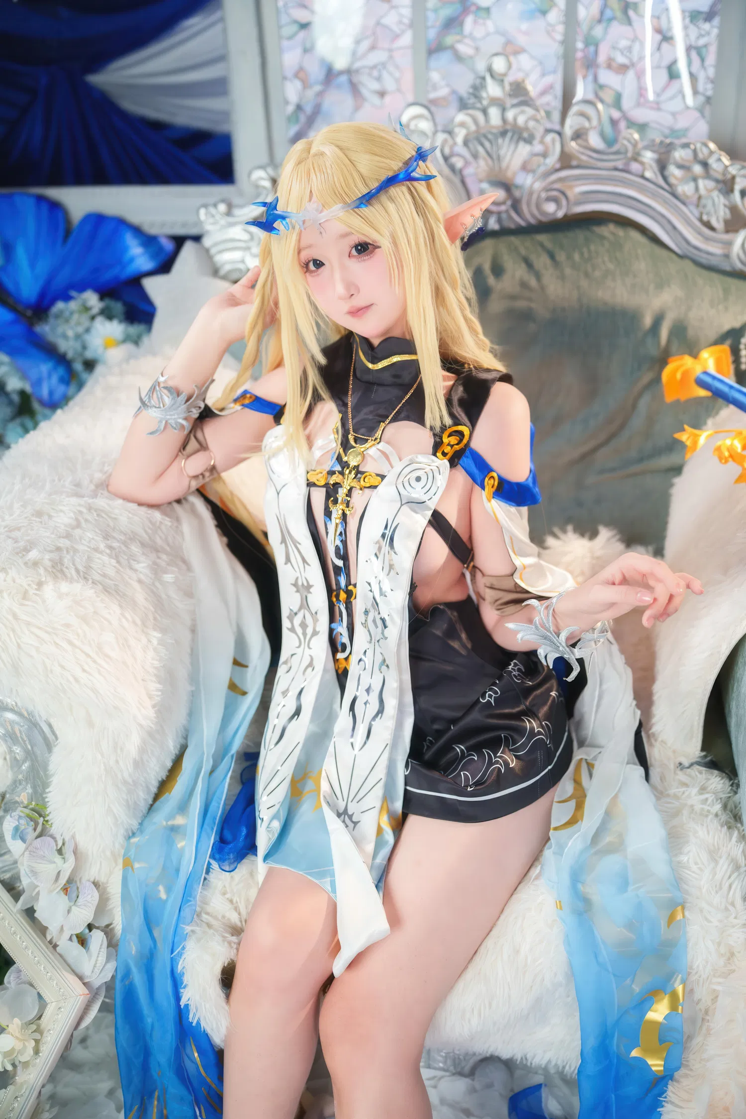 [Cosplay] Seele麦麦 - 鸣潮 菲比&卡提希娅·蓝色花海物语