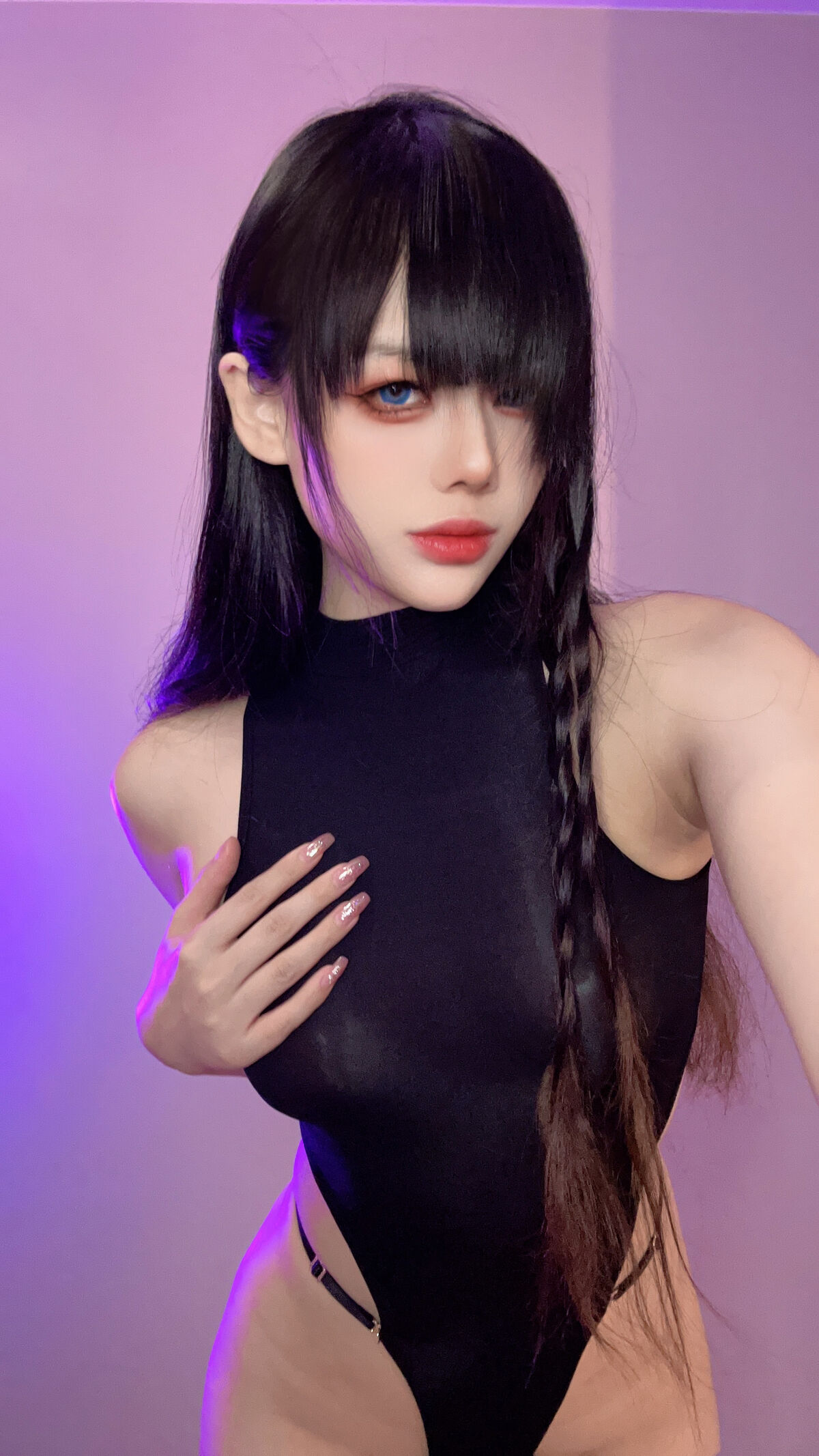 Coser@九言 - 黑丝紧身衣