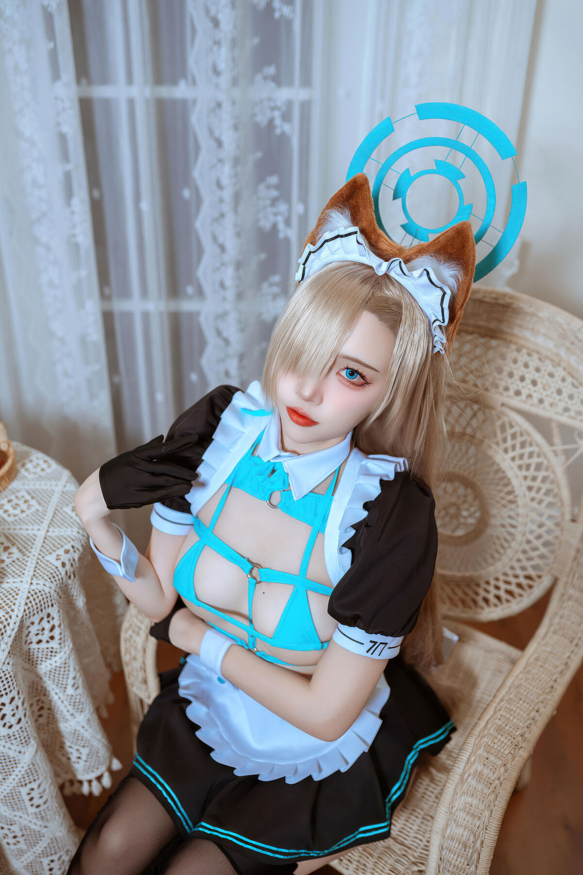 Coser@二佐Nisa - 蔚蓝档案 明日奈猫耳女仆