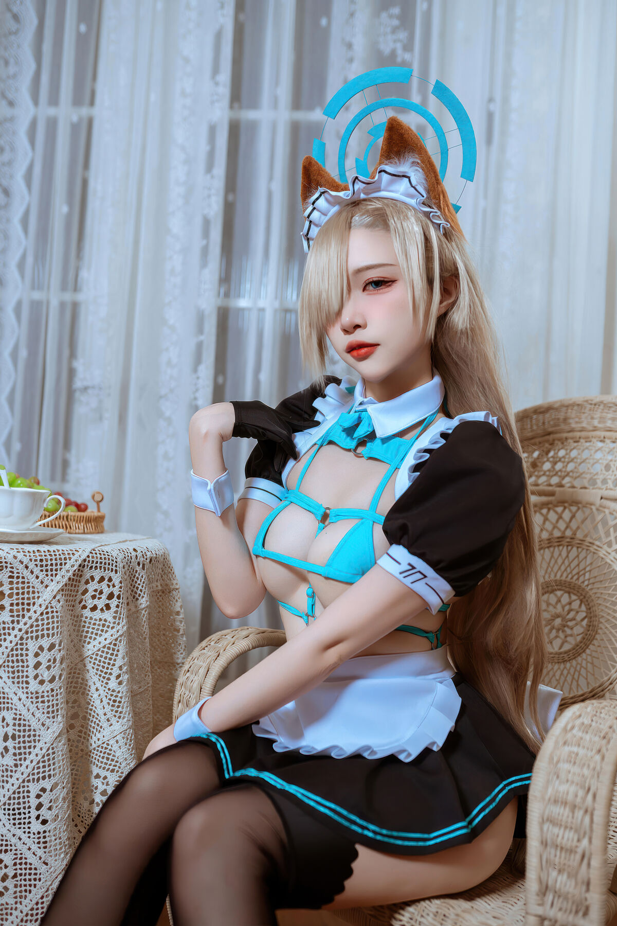 Coser@二佐Nisa - 蔚蓝档案 明日奈猫耳女仆