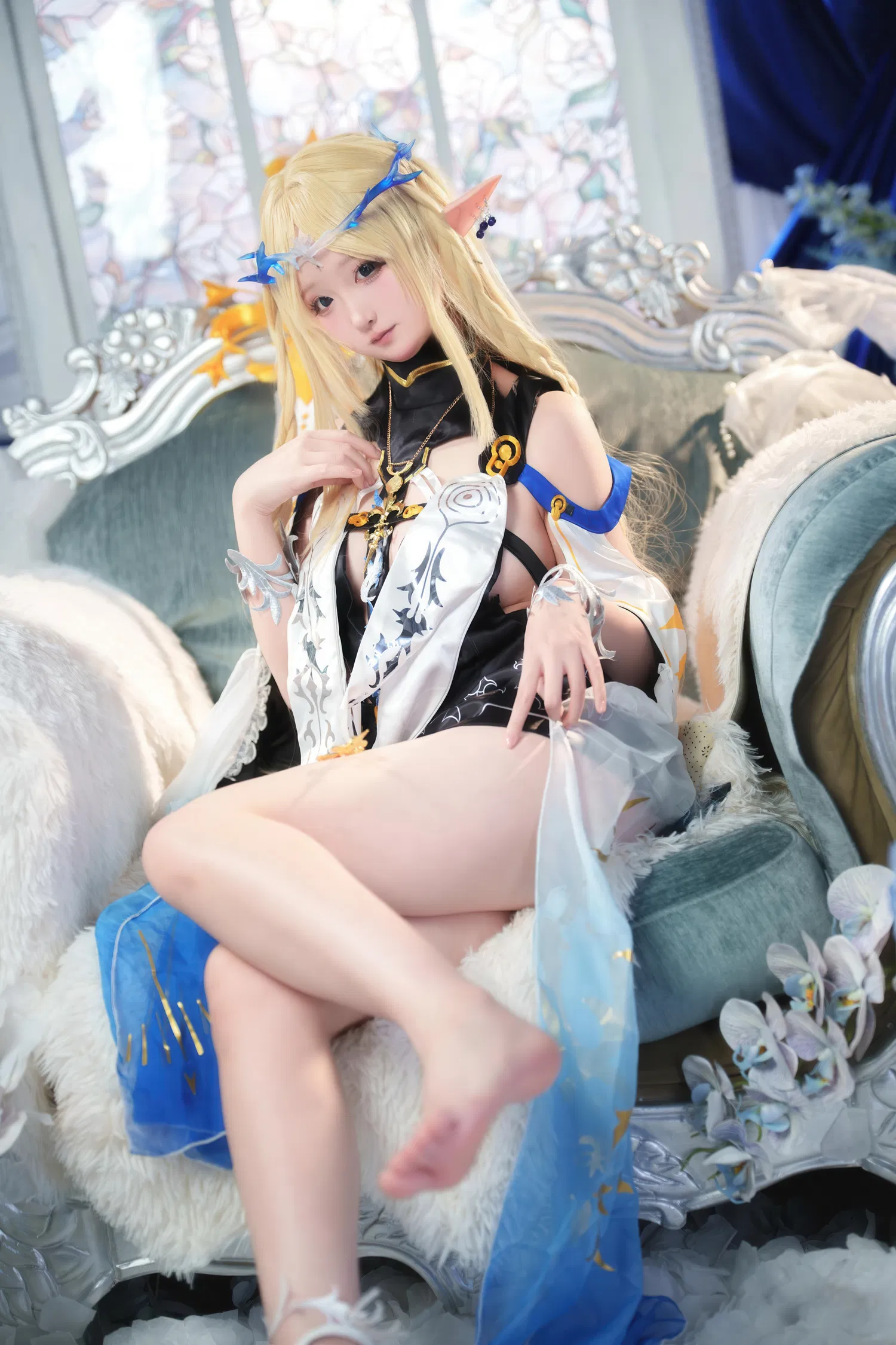 [Cosplay] Seele麦麦 - 鸣潮 菲比&卡提希娅·蓝色花海物语