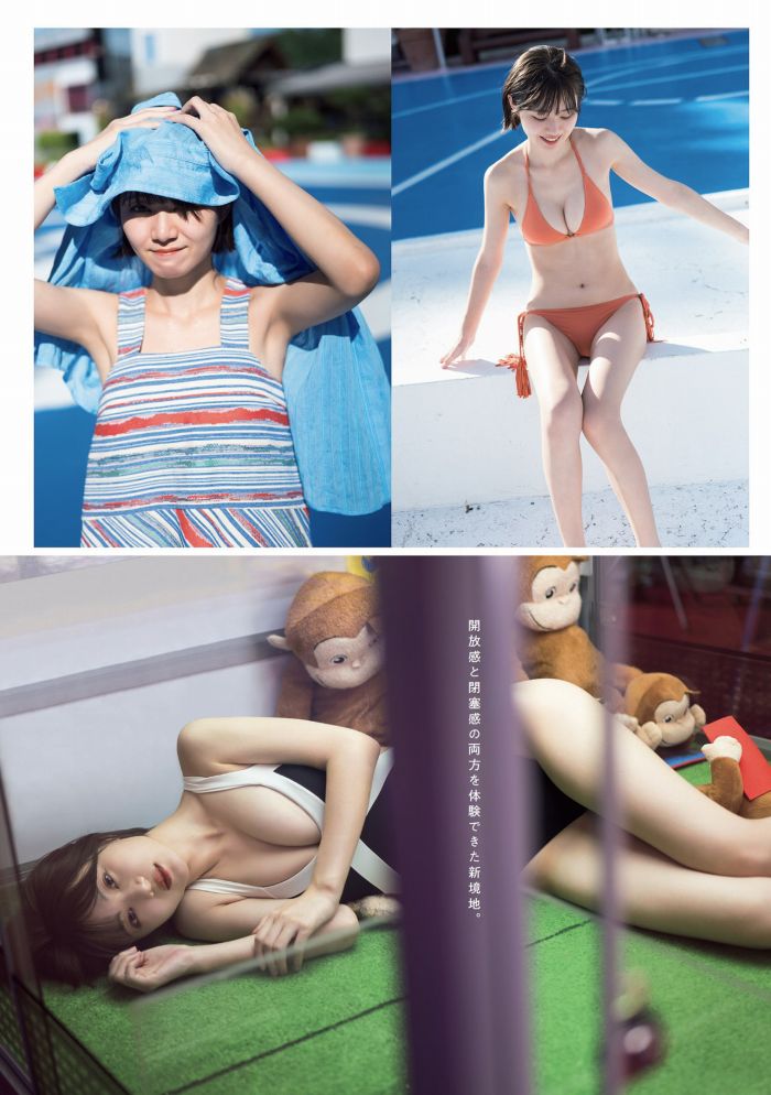 いけちゃん 細身でEカップの水着グラビア画像！