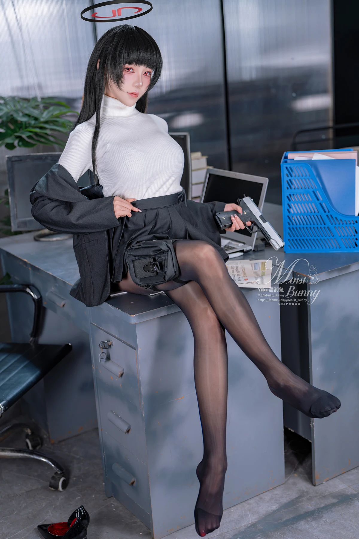 Cosplay 黏黏团子兔 – 碧蓝档案-调月莉音