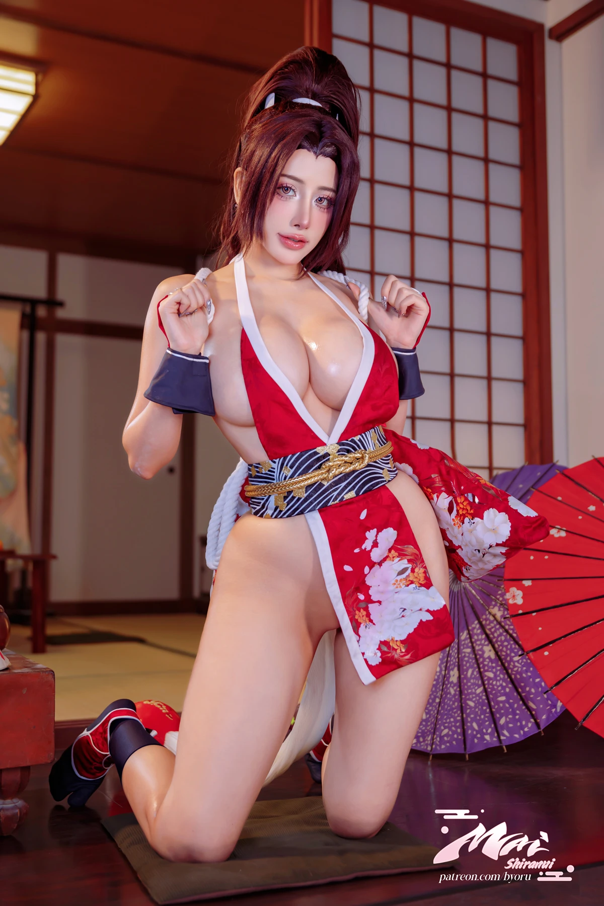 Cosplay 日本性感萝莉Byoru – Mai Shiranui Street Fighter