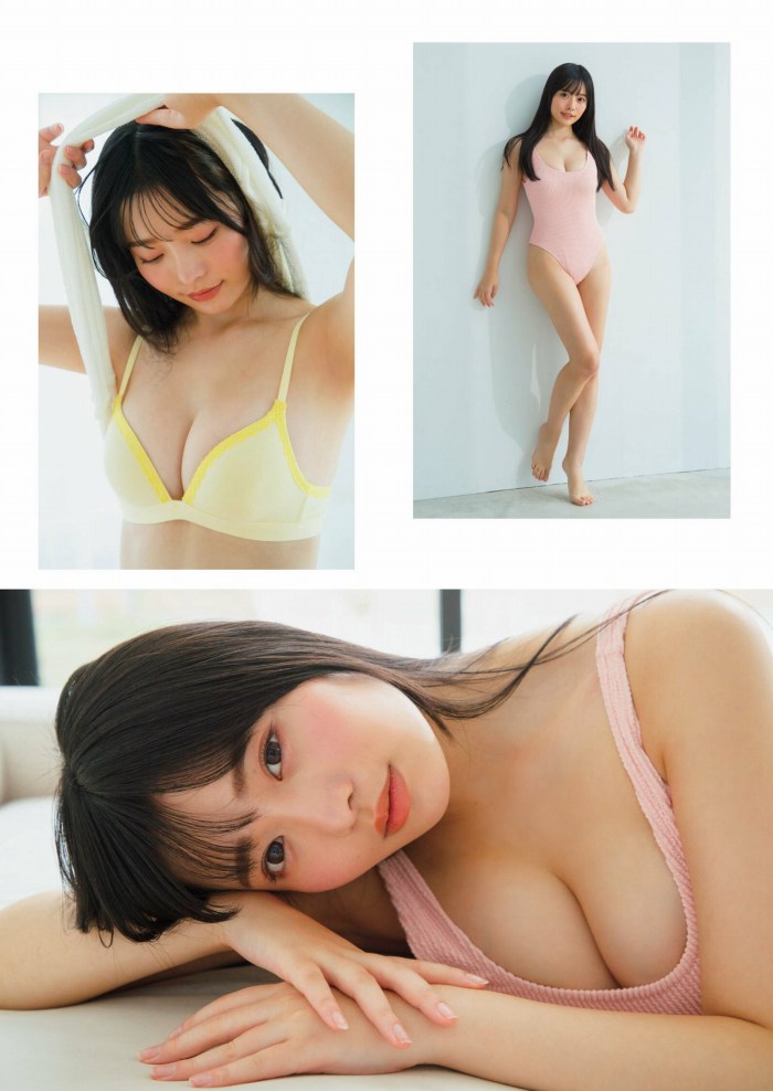 高鶴桃羽 激かわボインな水着グラビア画像！